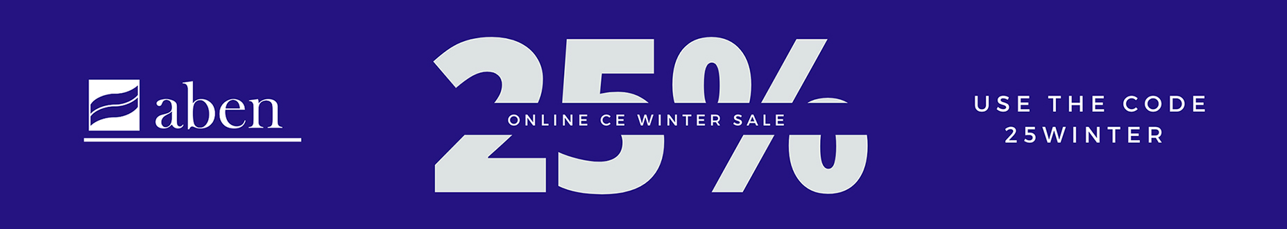 ABEN Winter special - 25% off entire purchase